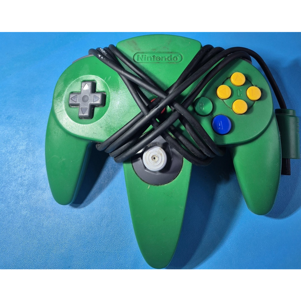 Genuine Original Nintendo 64 N64 Green OEM (NUS-005) Controller Vintage N64